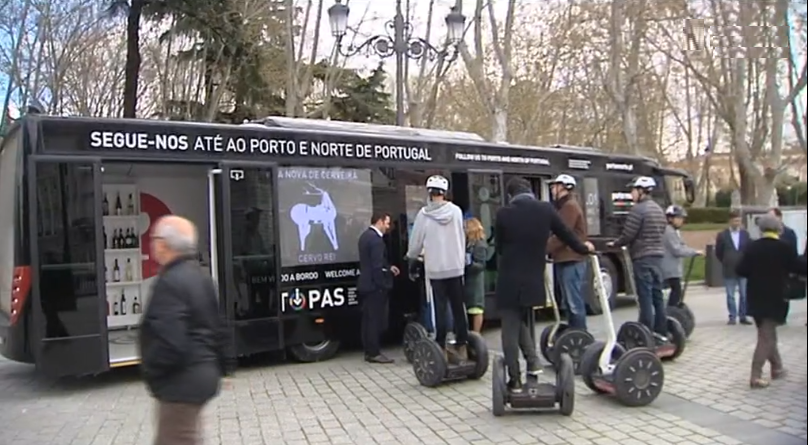 Autocarro TOPAS promove norte de Portugal