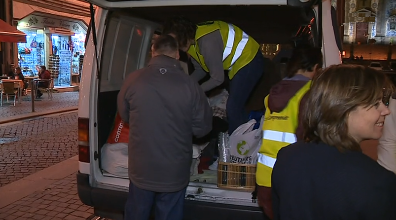 BE com os sem-abrigo