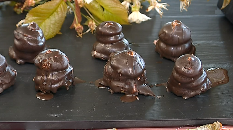 Doçaria com cerejas