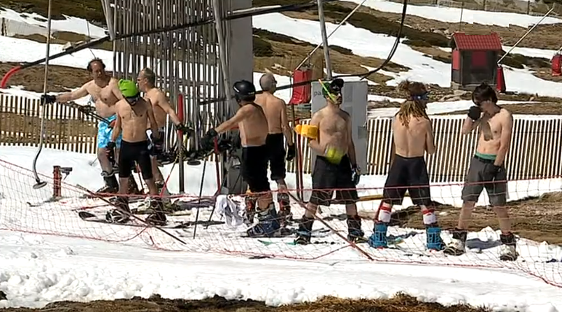 Despedida da neve na Serra da Estrela