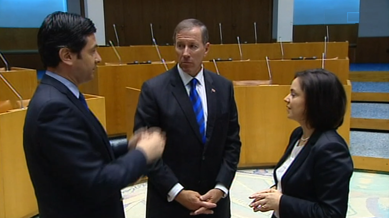 Primeiro-Ministro das Bermudas na Ilha do Faial