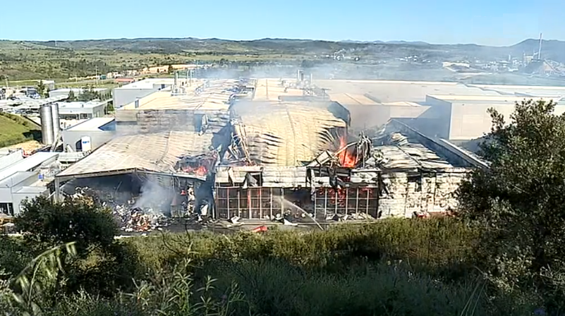 Incêndio em fábrica em Vila Velha de Ródão