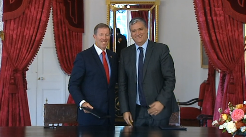 Primeiro-Ministro das Bermudas visita os Açores