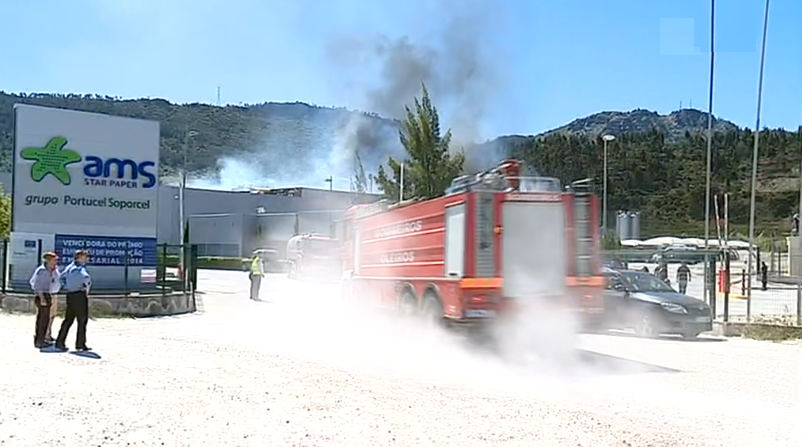Incêndio em fábrica em Vila Velha de Ródão