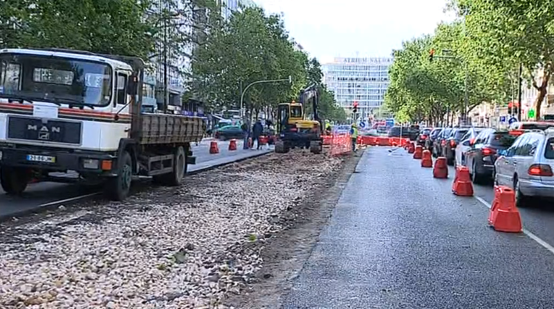 Obras no Eixo Central de Lisboa