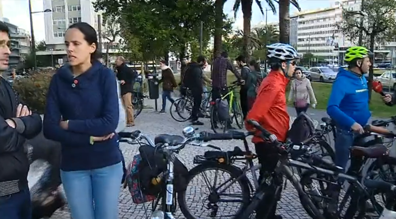 Protesto contra anti-protesto pelas obras em Lisboa