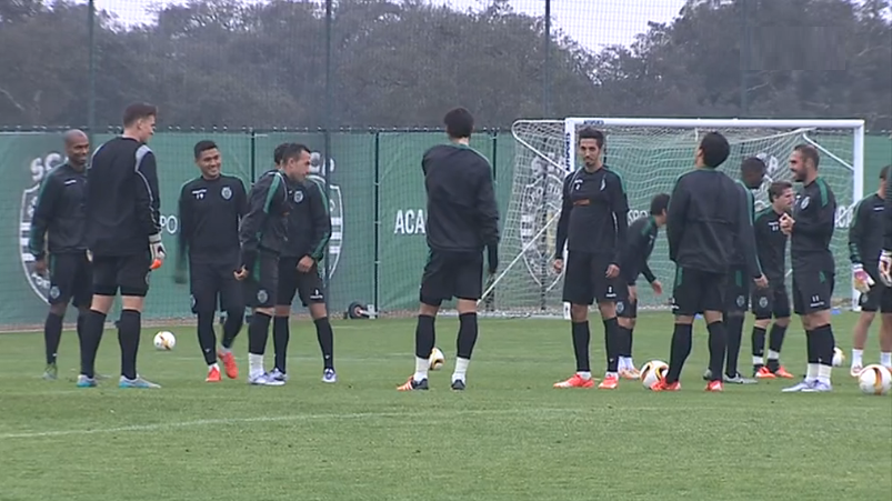 Futebol: treino do Sporting