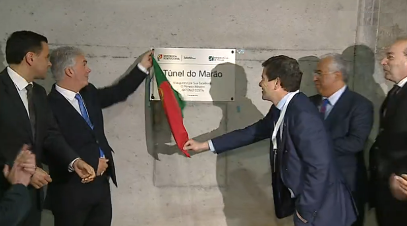 Inauguração do Túnel do Marão