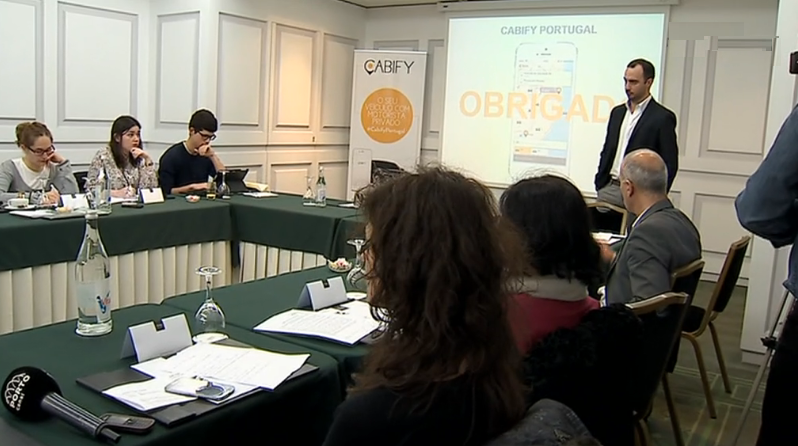 “Cabify” plataforma de transporte privado em Portugal