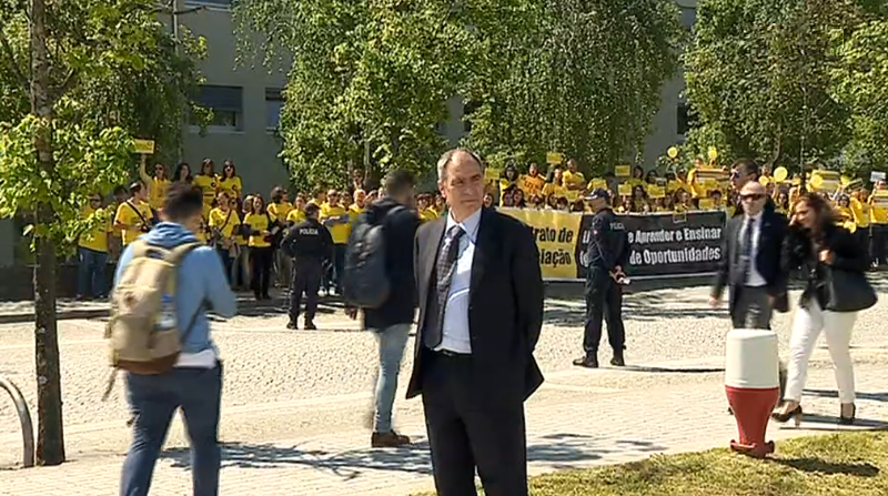 Contestação do ensino privado durante visita de António Costa ao Porto