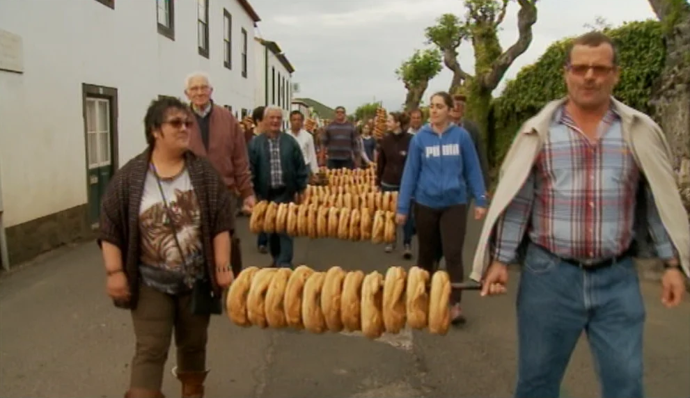 Festa religiosa e tradicional no Domingo de Pentecostes na Graciosa