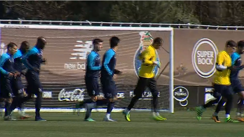 Futebol: treino do FC Porto