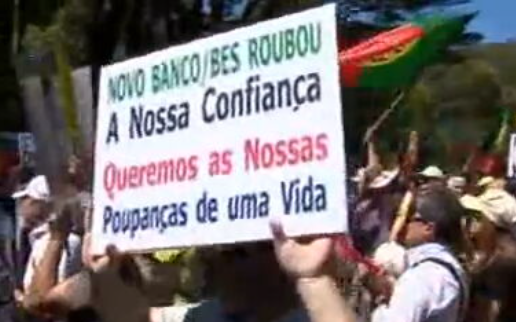 Manifestação de Lesados do BES em Sintra