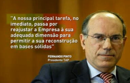 Carta do presidente da TAP