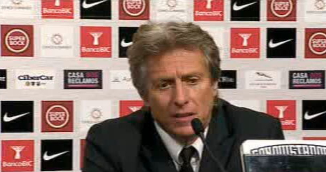 Futebol: Conferência de imprensa de Jorge Jesus