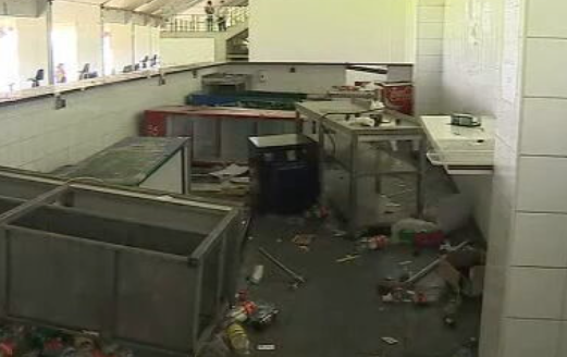Estragos no Estádio D. Afonso Henriques