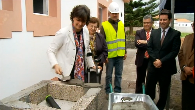 Lançamento da primeira pedra da cozinha da Santa Casa da Misericórdia da Graciosa