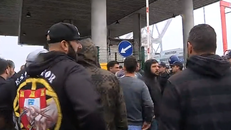 Conflito laboral e medidas de segurança no porto de Lisboa
