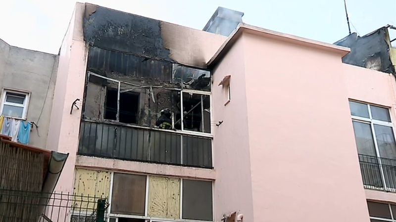 Incêndio em prédio em Lisboa