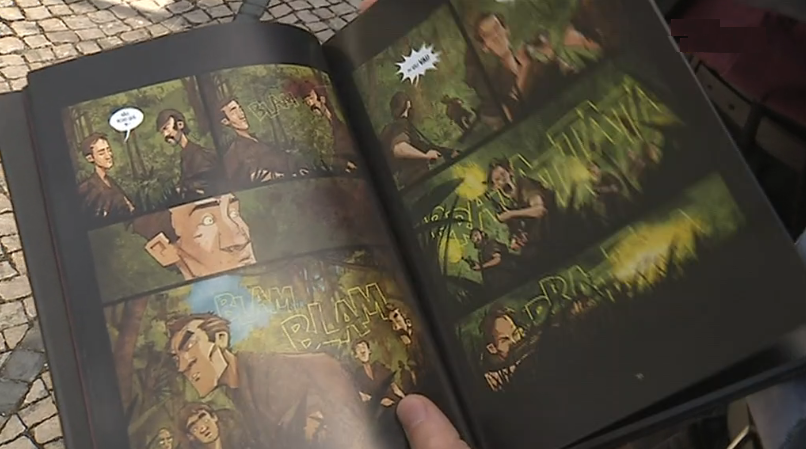 Livro de banda desenhada “Os Vampiros”