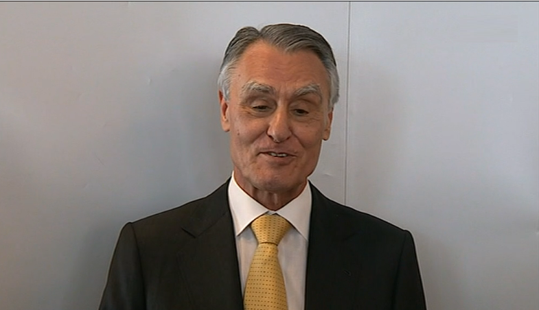 Cavaco Silva  na reunião da Fundação Champalimaud