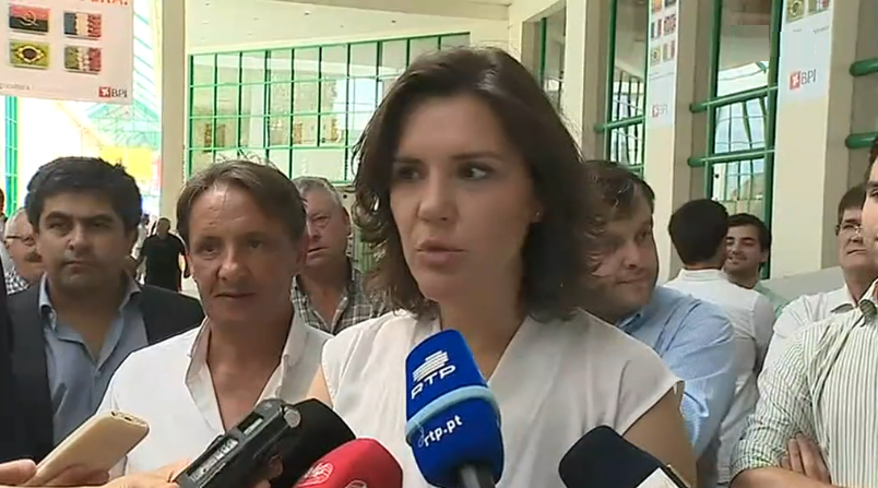Assunção Cristas na Feira da Agricultura em Santarém