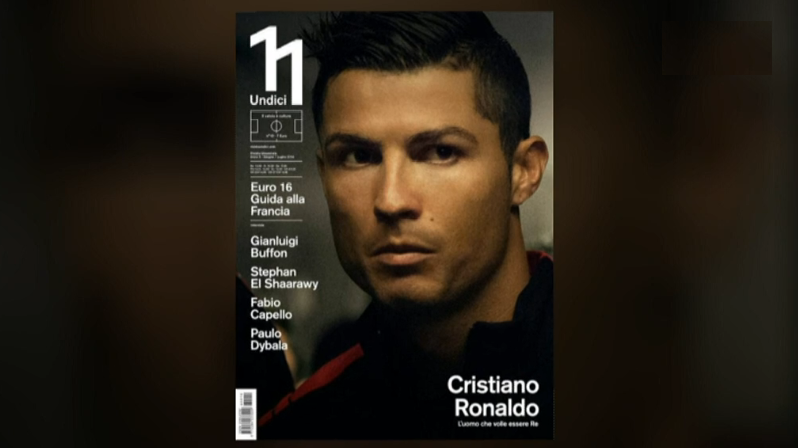 Cristiano Ronaldo entrevistado para uma revista italiana