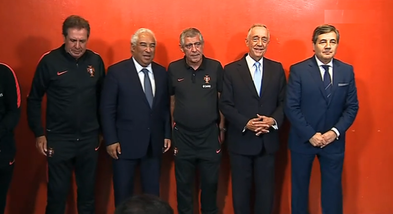 Euro 2016: Marcelo e António Costa visitam a seleção nacional de futebol