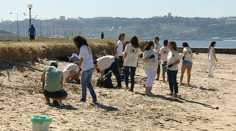 Limpeza das praias em defesa do ambiente