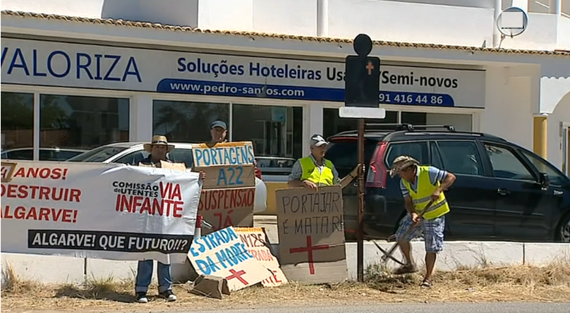 Manifestação contra portagens nas scuts