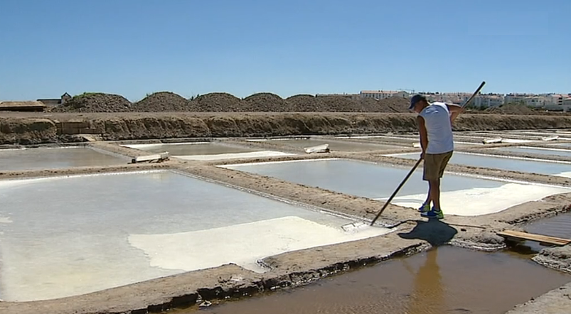 Produção de Flor de Sal no Algarve