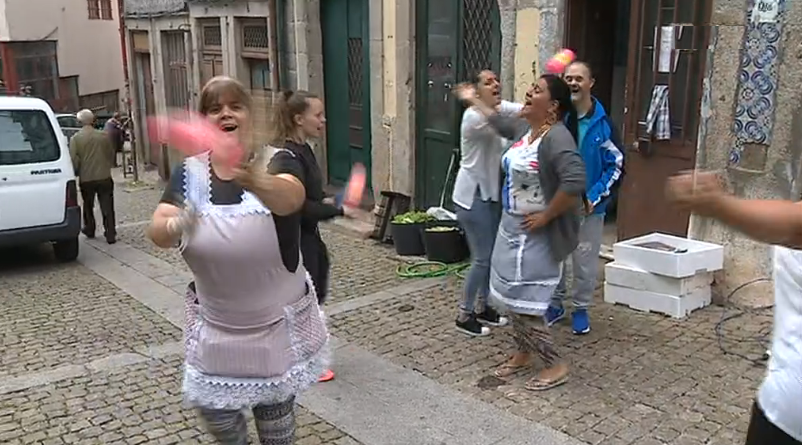 Preparativos para o São João no Porto