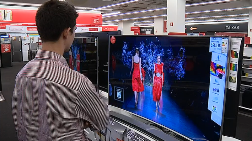 Aumento da venda de televisões