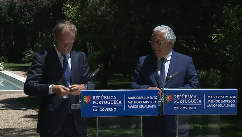 Donald Tusk em Lisboa