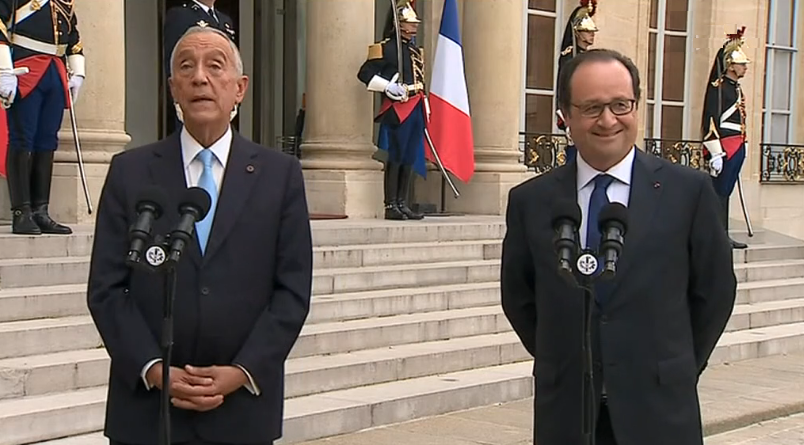 Encontro entre Hollande e Marcelo Rebelo de Sousa