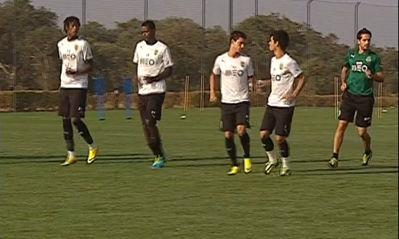 Futebol: Treino do Sporting