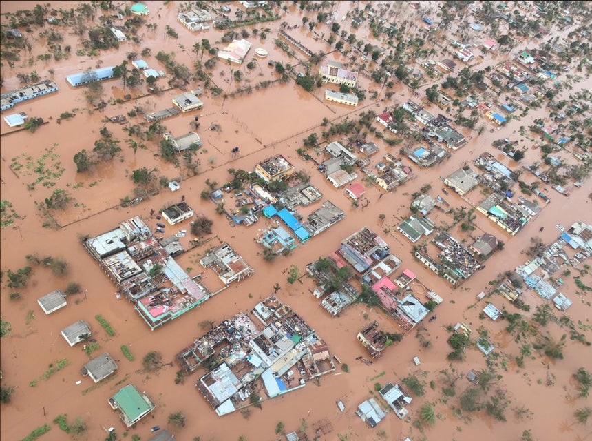 Distrito Búzi, província de Sofala - Moçambique Imagem da rede social <i>Twitter</i> @DasenThathiah - DR.