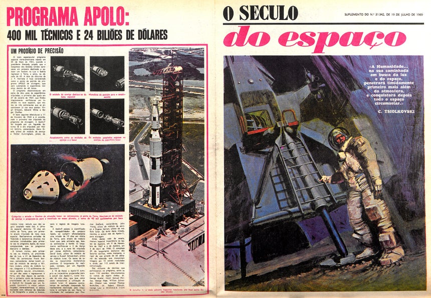 Foto: Cortesia Biblioteca Nacional Portuguesa/DR Jornal "O Século" - Complemento (19 julho 1969)