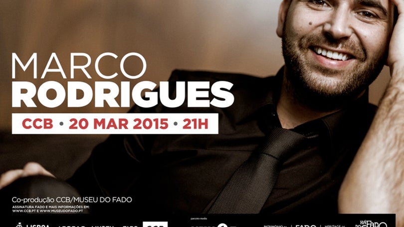 Marco Rodrigues no CCB dia 20 de Março. Apoio Antena 1.