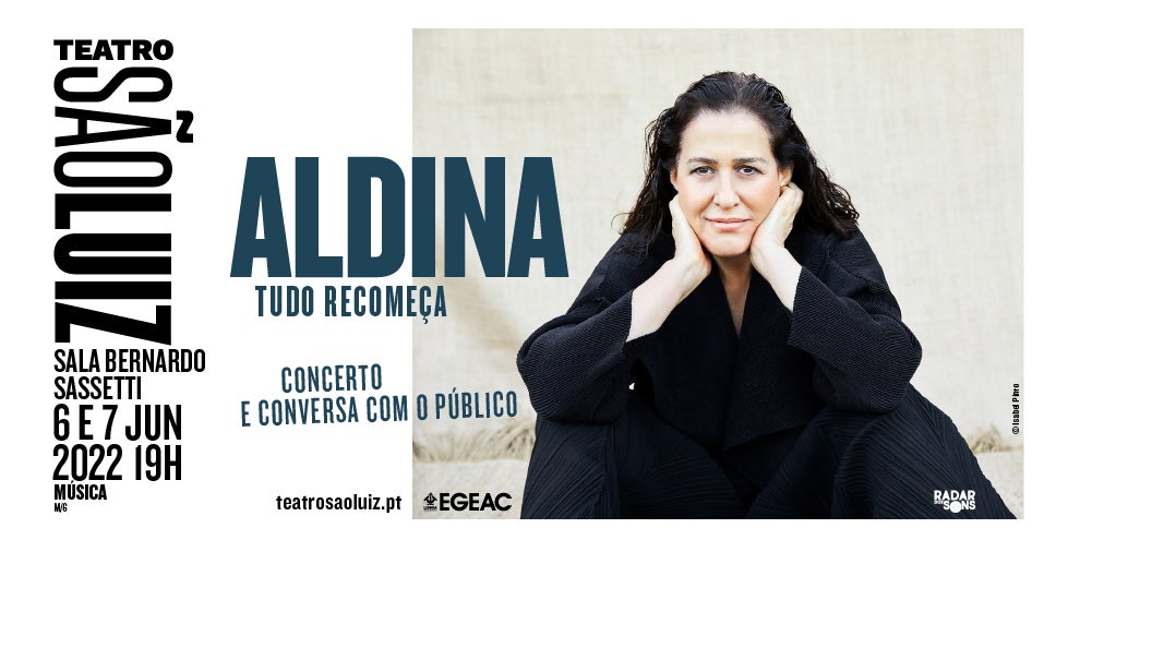 Aldina – “Tudo Recomeça” no Teatro São Luiz