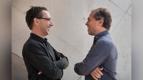 Imagem de Mário Laginha e Pedro Burmester em concerto