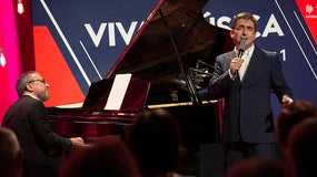 Imagem de Camané e Mário Laginha no “Viva a Música”