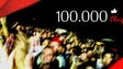 Imagem de 100.000 Ligados no Facebook da Antena 1!