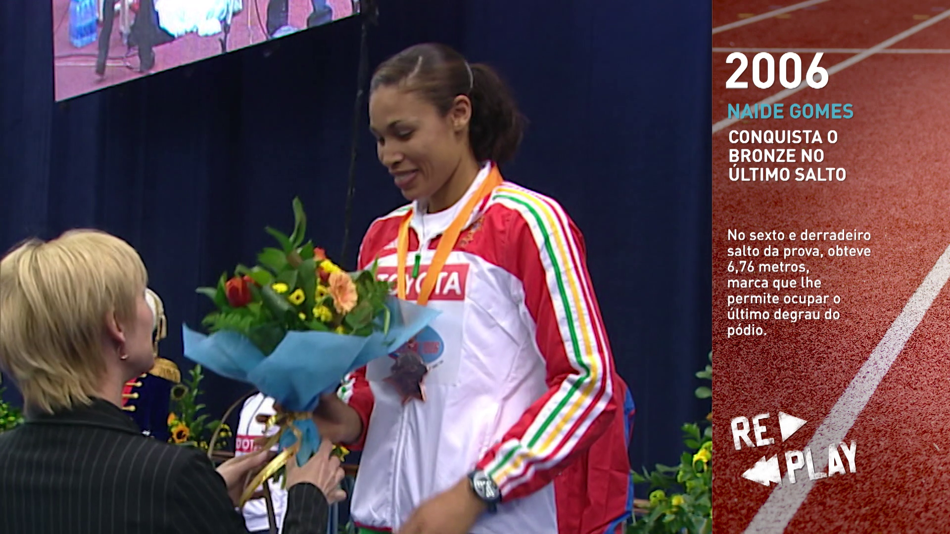 CONQUISTA O BRONZE NO �LTIMO SALTO, por Rui Alves