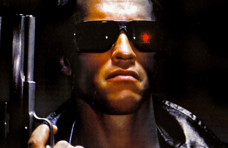 Arnold Schwarzenegger em pose de 