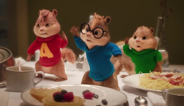 “Alvin e os Esquilos: A Grande Aventura” foi o filme mais visto do fim-de-semana