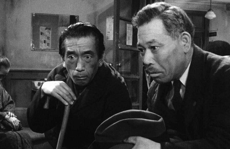 Takashi Shimura (à direita) foi um dos mais populares actores do cinema japonês