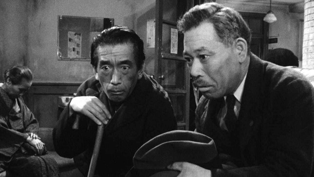 Takashi Shimura (à direita) foi um dos mais populares actores do cinema japonês