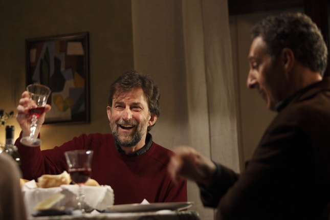 Nanni Moretti como actor (com John Turturro), no seu filme "Minha Mãe"