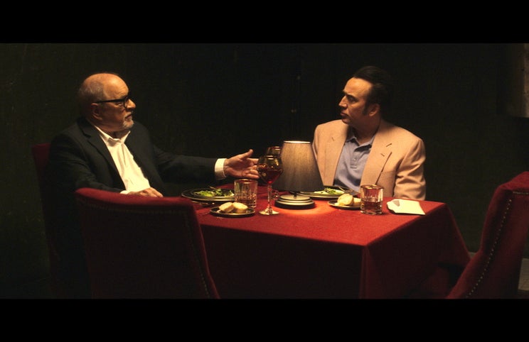 Paul Schrader, como actor/realizador, contracena com Nicolas Cage